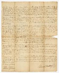 Probated will of Nathaniel Huntting, 1770