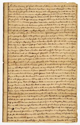 Probated will of Nehemiah Denton, 1770