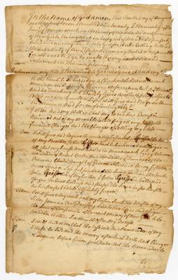 Probated will of Hannah Griffin, 1770