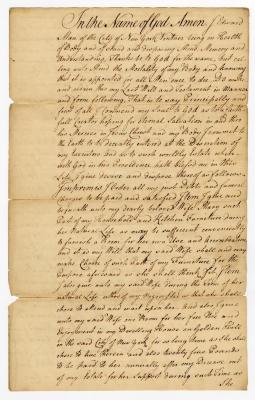 Probated will of Edward Man, 1770