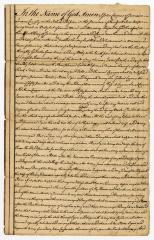 Probated will of John Comes, 1770