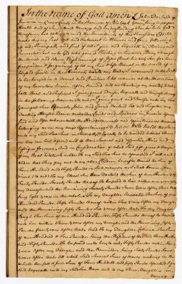 Probated will of Jan Dorlandt, 1770