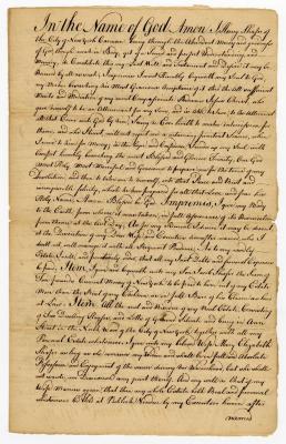 Probated will of Henry Shafer, 1770