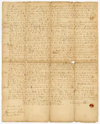 Probated will of Timothy Miller, 1770