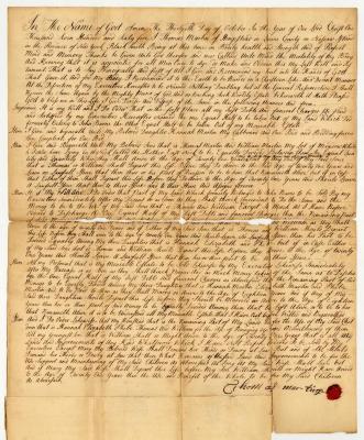Probated will of Thomas Marting, 1770