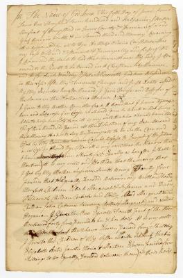 Probated will of Antie Monfoort, 1770