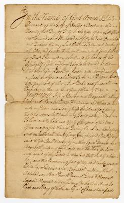 Probated will of David Provoost, 1770