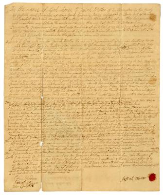 Probated will of Josiah Miller, 1770