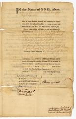 Probated will of Thomas Yarrow, 1770