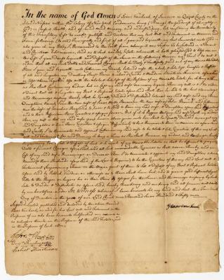 Probated will of Isaac Van Hook, 1770