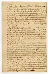 Probated will of Barnaby Byrne, 1771