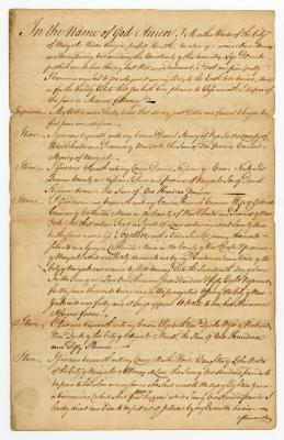 Probated will of Martha Woods, 1770