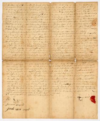 Probated will of Jojakum Van Wiert, 1770