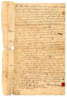 Probated will of Henry Disbrow, 1771