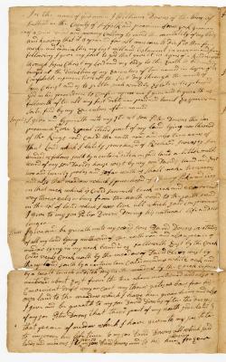 Probated will of William Downs, 1771
