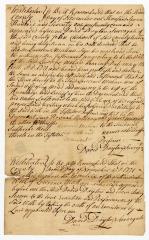 Probated will of Lawrence Mahan, 1771