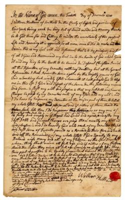 Probated will of William Hubbard, 1771