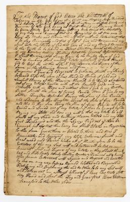 Probated will of Ezekiel Smith, 1771