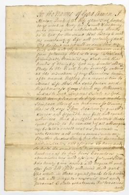 Probated will of Abraham Quick, 1771