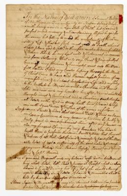 Probated will of Samuel Waldron, 1771