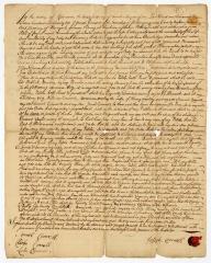 Probated will of Joseph Cornwell, 1772