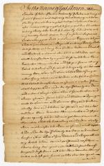 Probated will of William Bancker, 1772