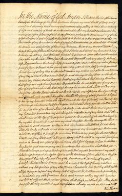 Probated will of Richard Harris, 1772