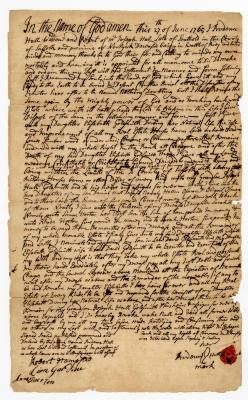 Probated will of Prudence Hull, 1772