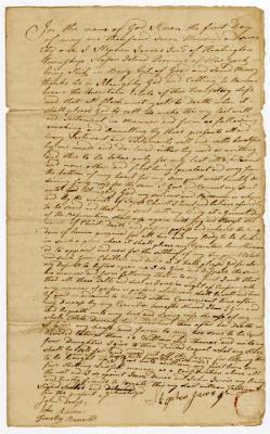 Probated will of Stephen Jarvis, 1772