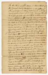 Probated will of Elven Hunt, 1772