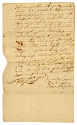 Probated will of Silas Horton, 1772