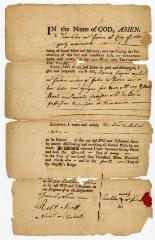 Probated will of Lachlin McFaden, 1772