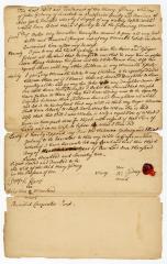 Probated will of Mary Gedney, 1772