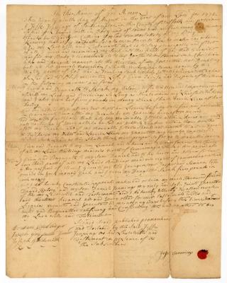 Probated will of Jesse Jennings, 1772