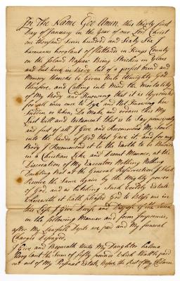 Probated will of Harmanus Hoogland, 1772