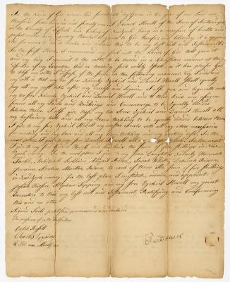 Probated will of Edward Howell, 1772