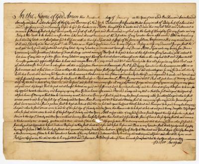 Probated will of Peter Swigard, 1772
