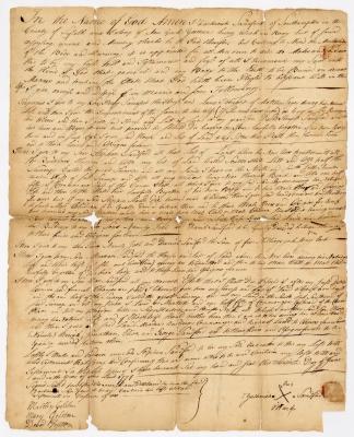 Probated will of Zachariah Sandford, 1772
