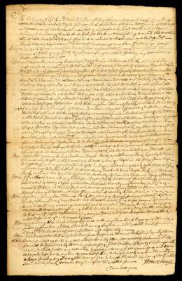 Probated will of Roger Park, 1772