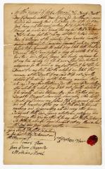 Probated will of Mathew Tier, 1772