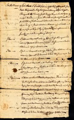 Probated will of Daniel Sullivan, 1772