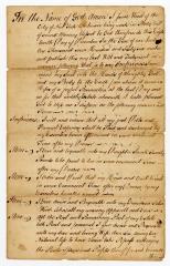 Probated will of Isaac Wood, 1772