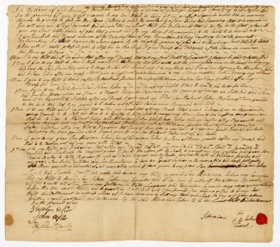Probated will of Abraham Acker, 1773