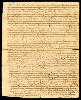 Probated will of Joseph Burr, 1773