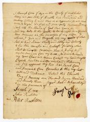 Probated will of Hannes Coon, 1773