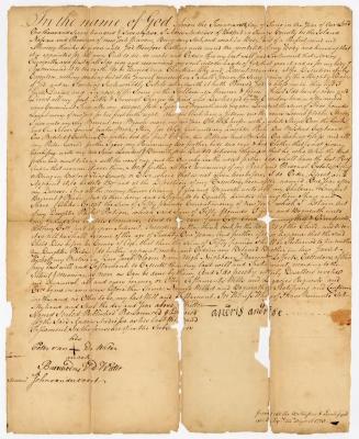 Probated will of Andris Andrise, 1773