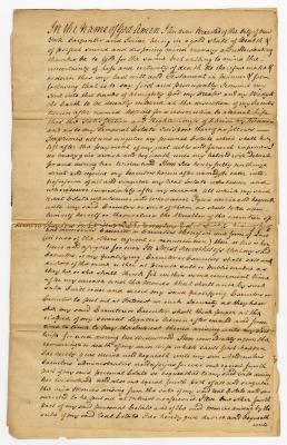 Probated will of Andrew Breested, 1773