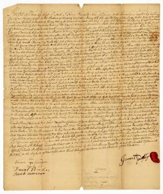 Probated will of James Doughty, 1773