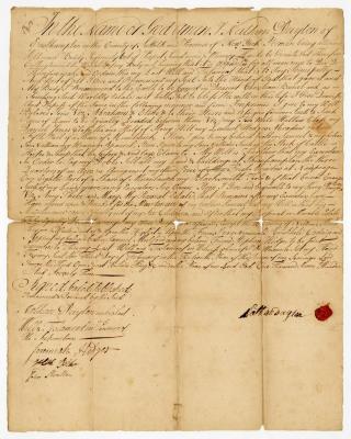 Probated will of Nathan Dayton, 1773