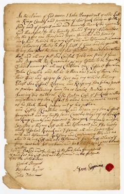 Probated will of John Eagewout, 1773